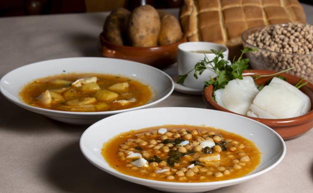 Una muestra de los platos de Cuaresma elaborados por las cocineras.