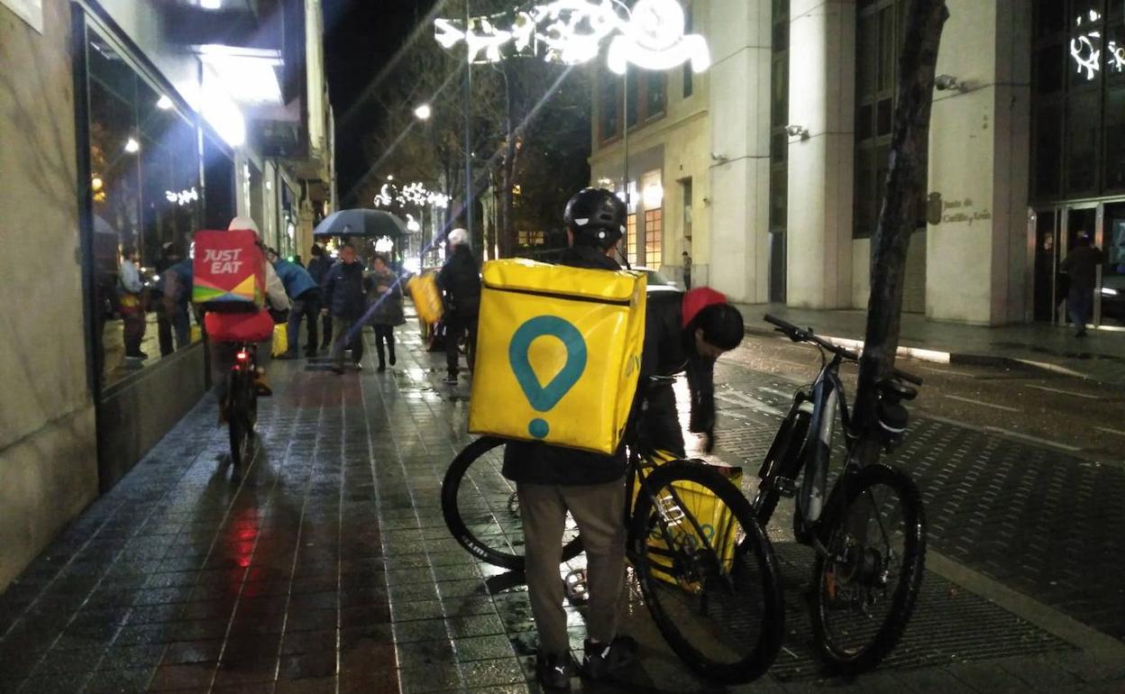 Un repartidor de Glovo.