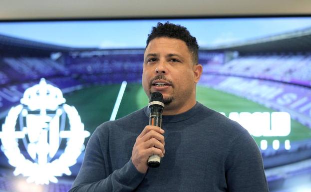 Ronaldo Nazário, durante un acto para presentar su proyecto en el Real Valladolid