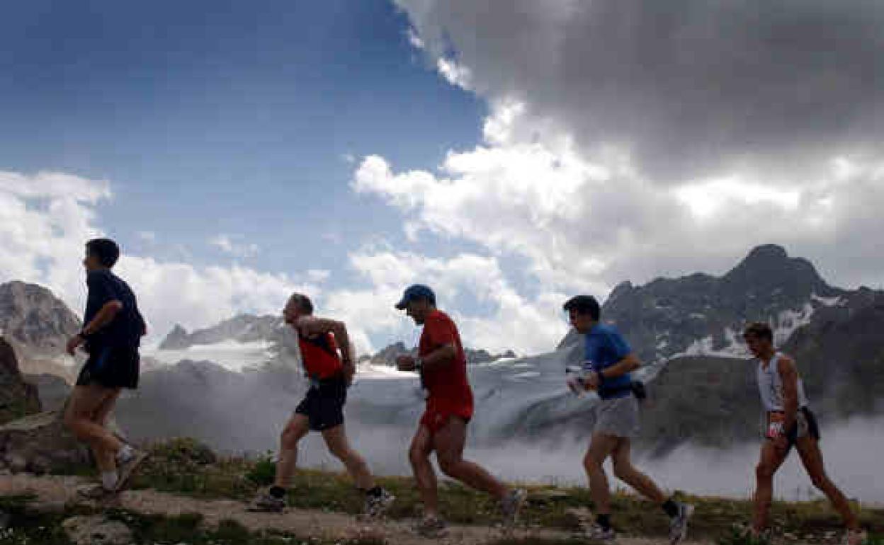 Prueba en una maratón