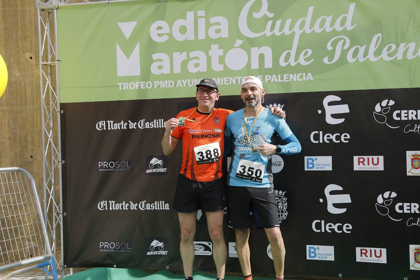 Participantes en la X Media Maratón Ciudad de Palencia. 