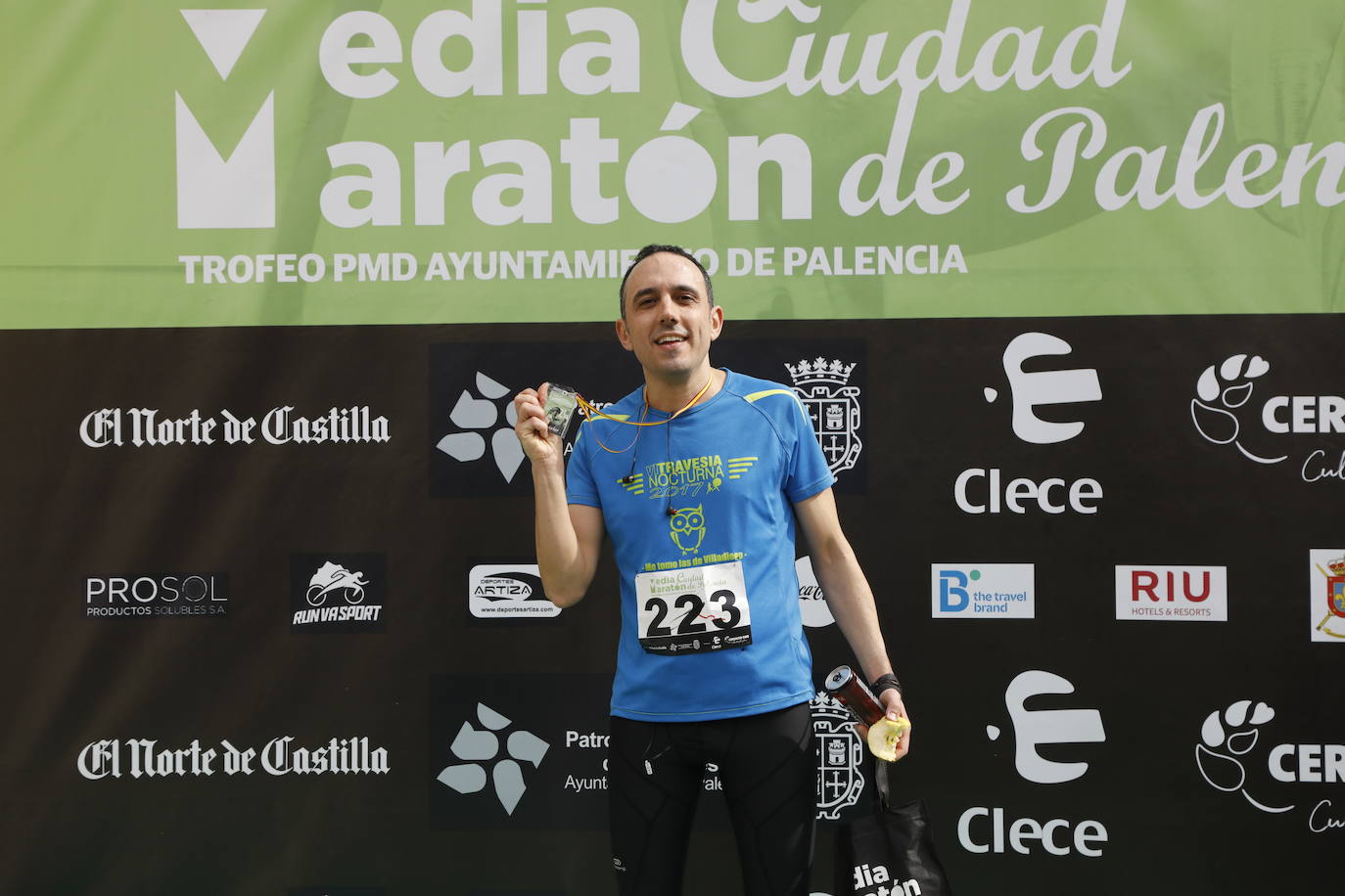Participantes en la X Media Maratón Ciudad de Palencia. 