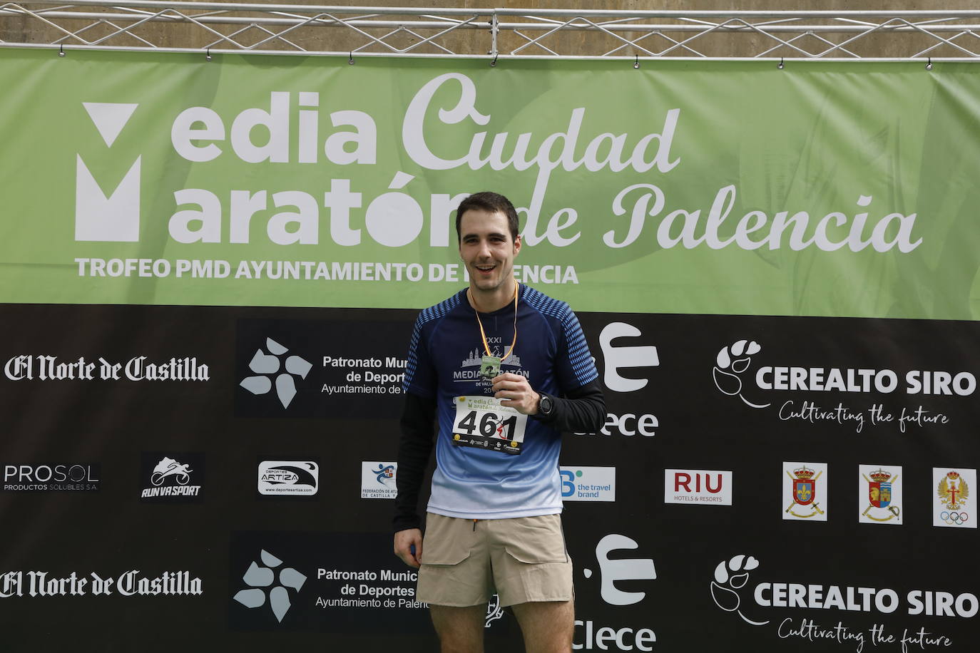 Participantes en la X Media Maratón Ciudad de Palencia. 
