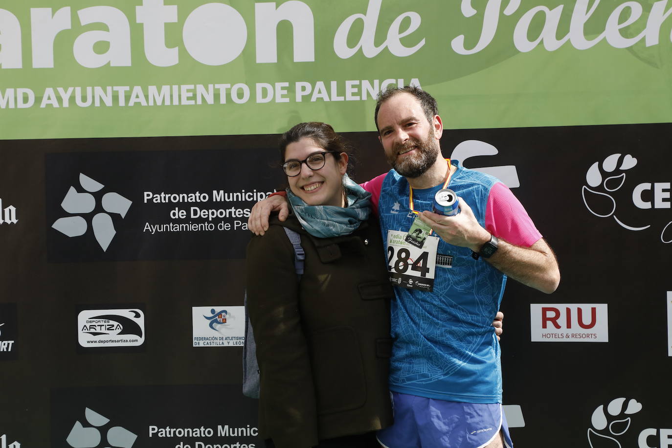 Participantes en la X Media Maratón Ciudad de Palencia. 