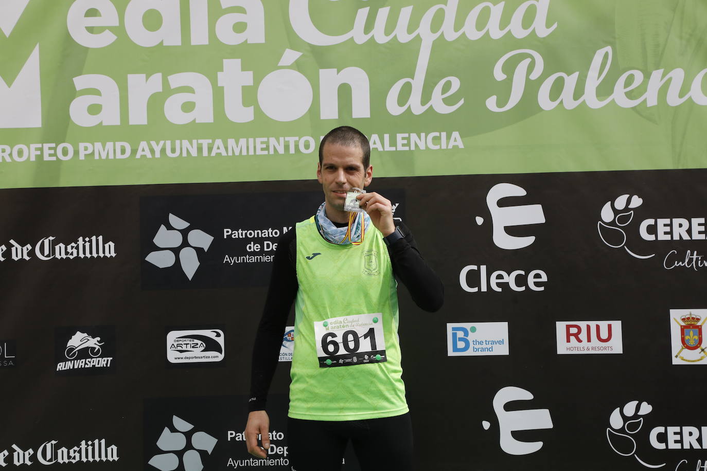 Participantes en la X Media Maratón Ciudad de Palencia. 