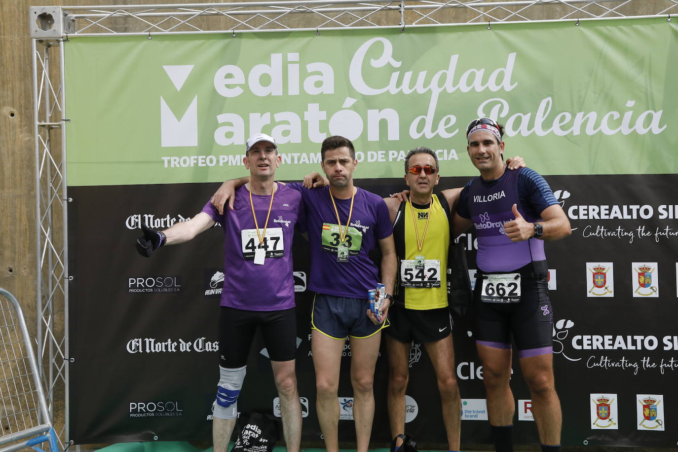 Participantes en la X Media Maratón Ciudad de Palencia. 