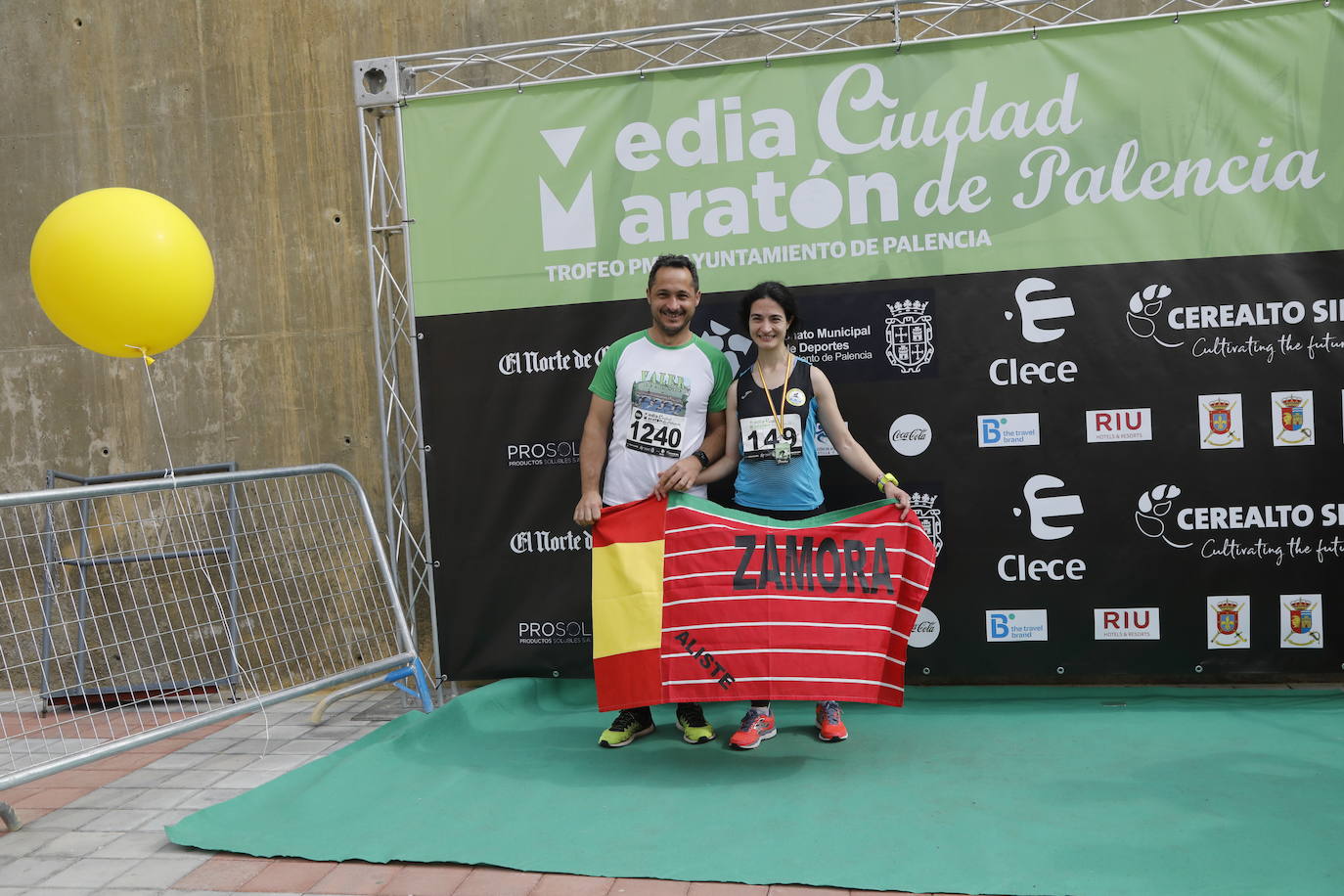 Participantes en la X Media Maratón Ciudad de Palencia. 