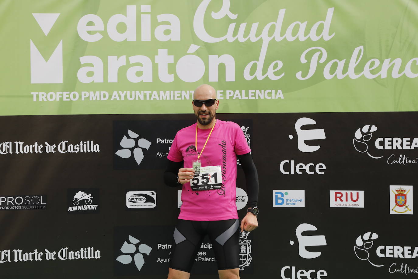 Participantes en la X Media Maratón Ciudad de Palencia. 