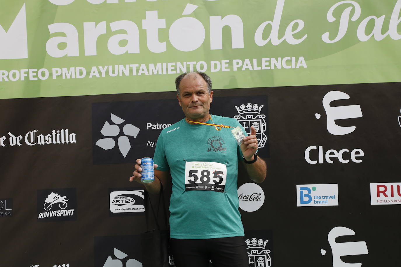 Participantes en la X Media Maratón Ciudad de Palencia. 