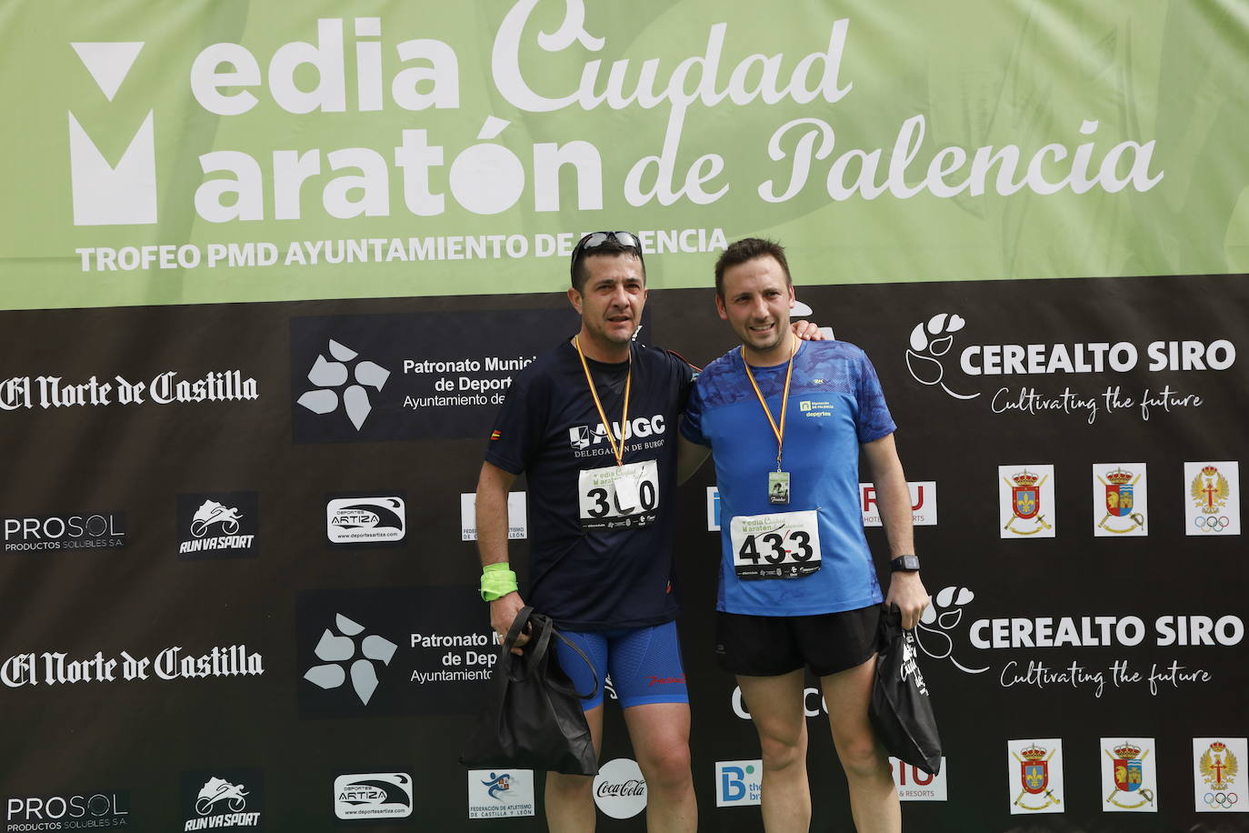 Participantes en la X Media Maratón Ciudad de Palencia. 
