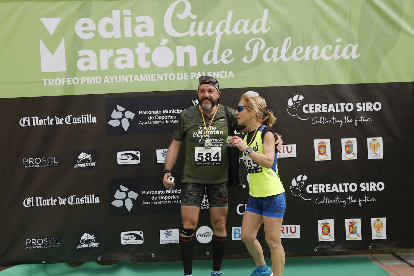 Participantes en la X Media Maratón Ciudad de Palencia. 