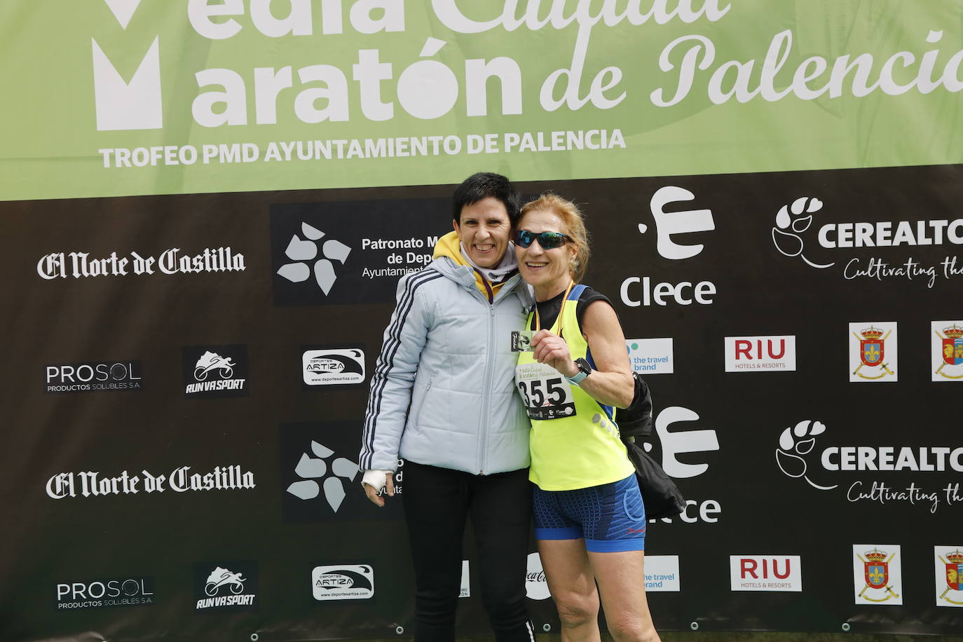 Participantes en la X Media Maratón Ciudad de Palencia. 