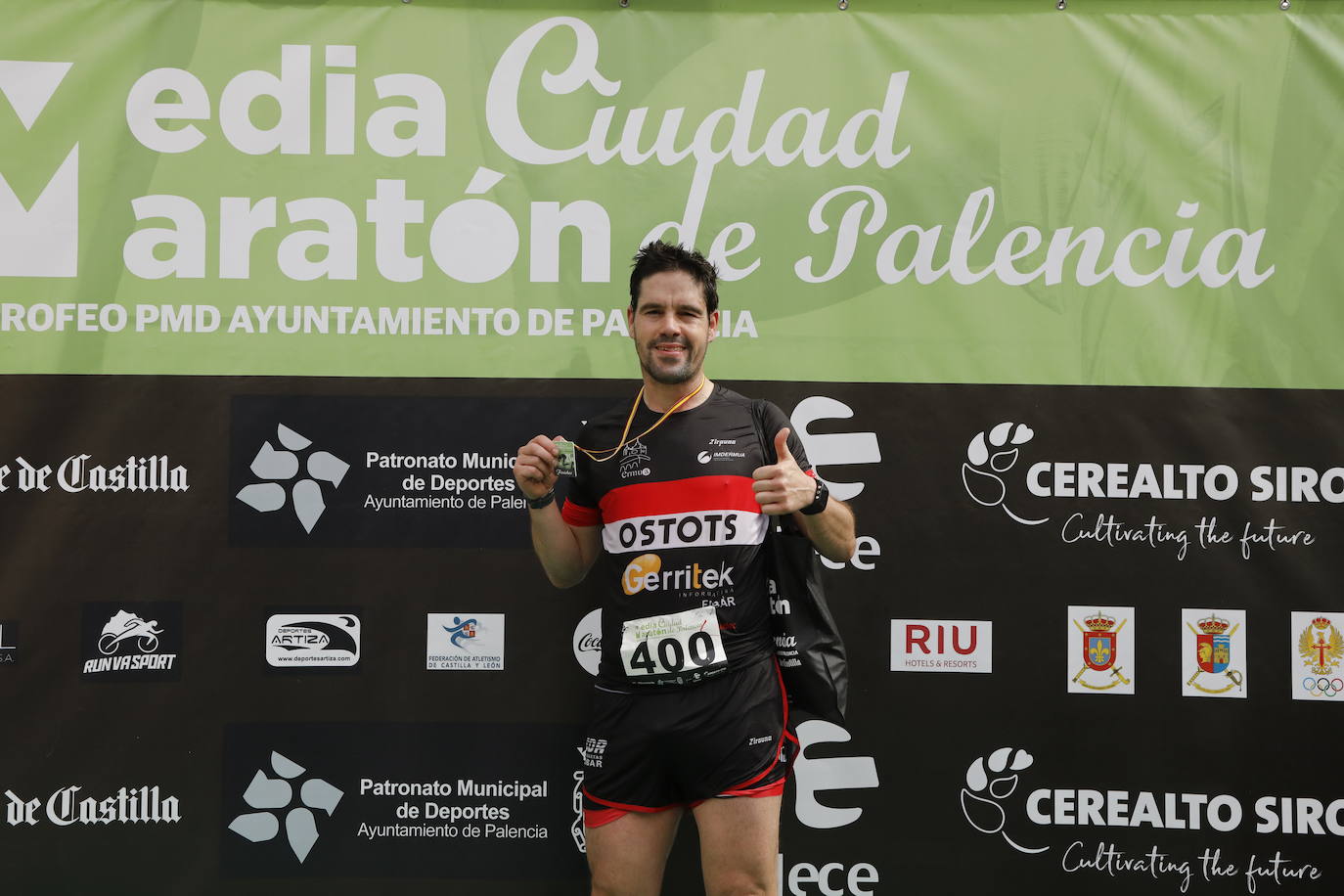 Participantes en la X Media Maratón Ciudad de Palencia. 