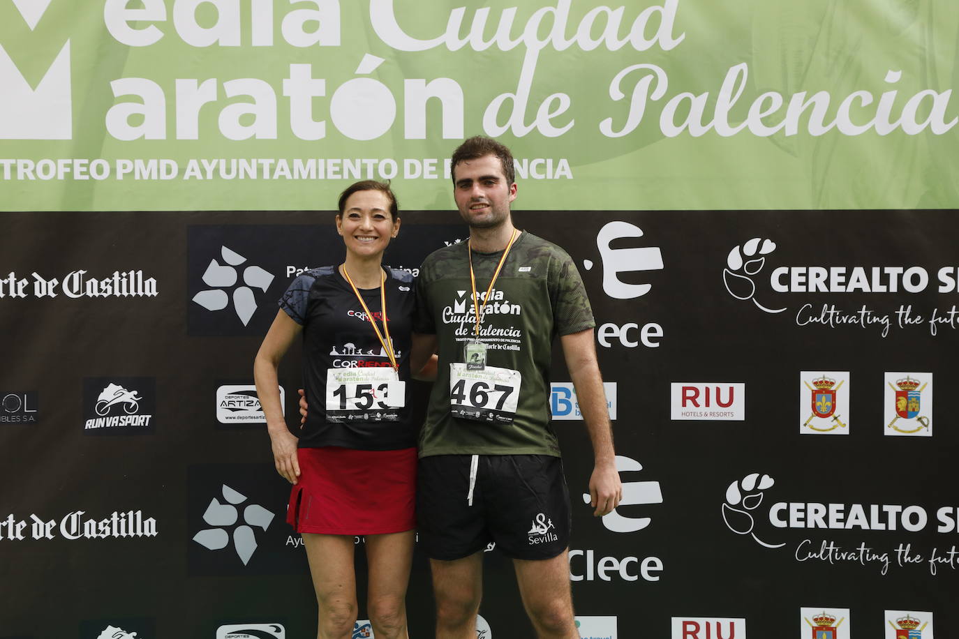Participantes en la X Media Maratón Ciudad de Palencia. 