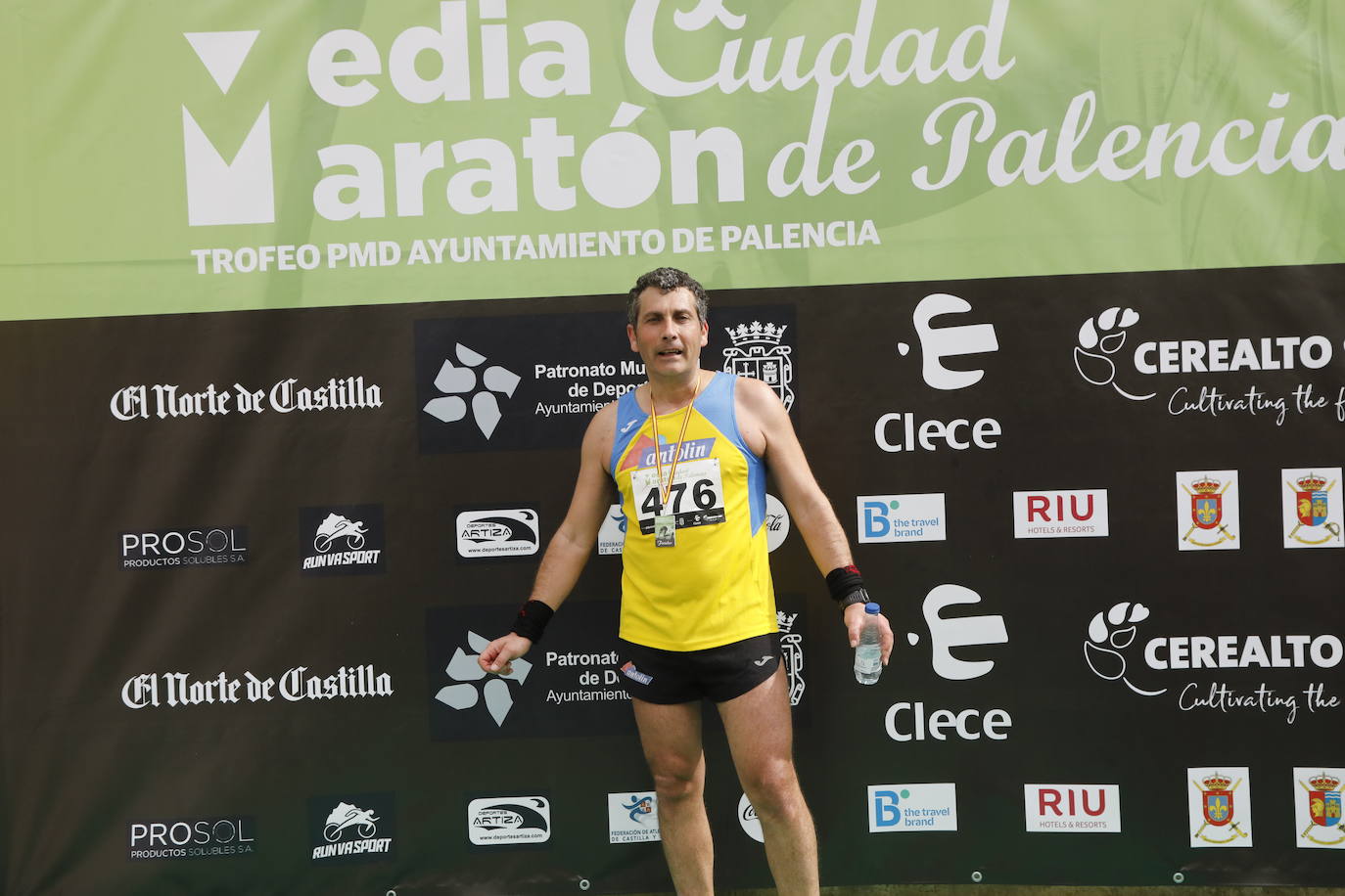 Participantes en la X Media Maratón Ciudad de Palencia. 