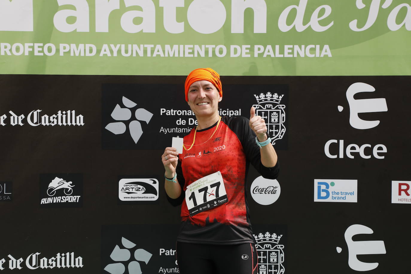 Participantes en la X Media Maratón Ciudad de Palencia. 