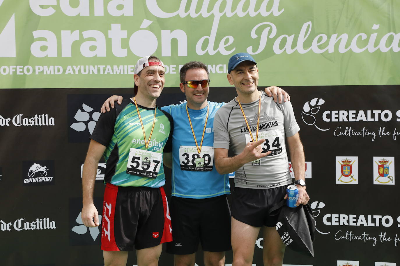 Participantes en la X Media Maratón Ciudad de Palencia. 