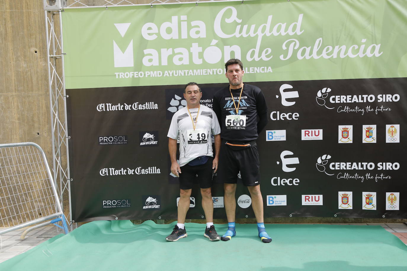 Participantes en la X Media Maratón Ciudad de Palencia. 