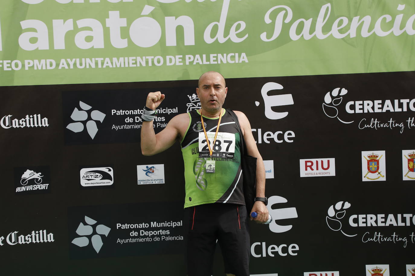 Participantes en la X Media Maratón Ciudad de Palencia. 