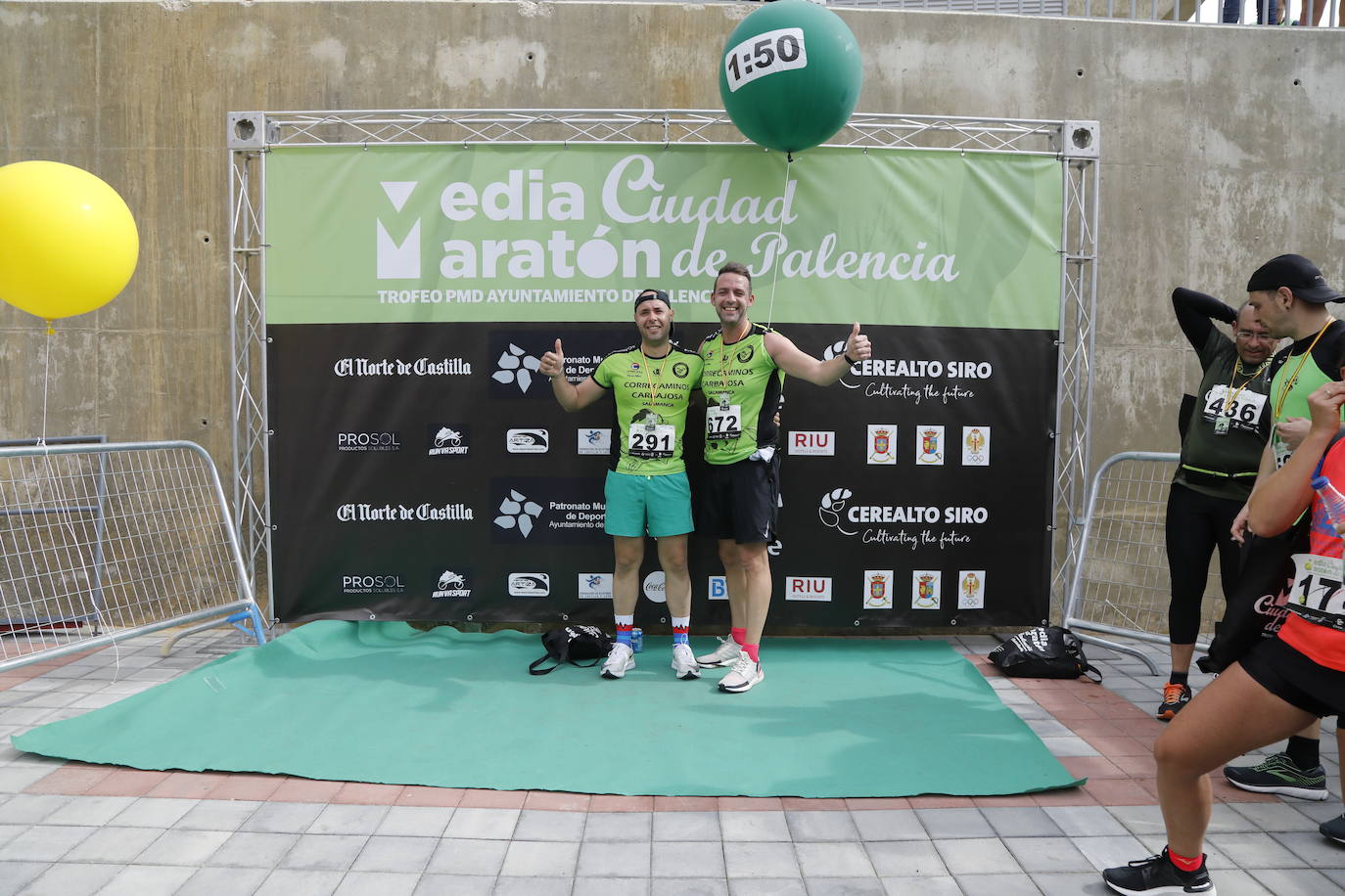 Participantes en la X Media Maratón Ciudad de Palencia. 