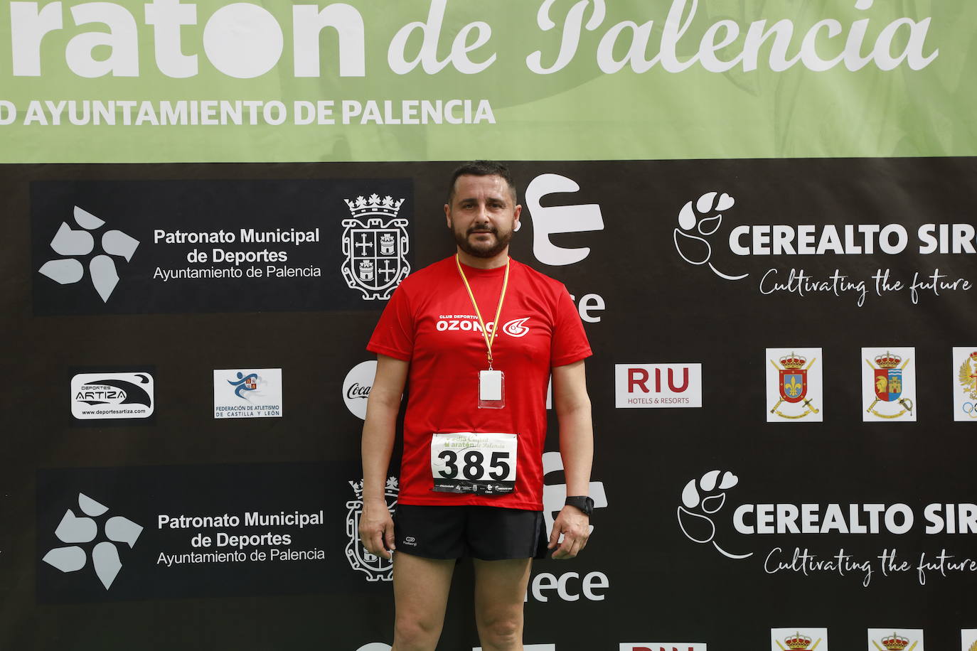 Participantes en la X Media Maratón Ciudad de Palencia. 