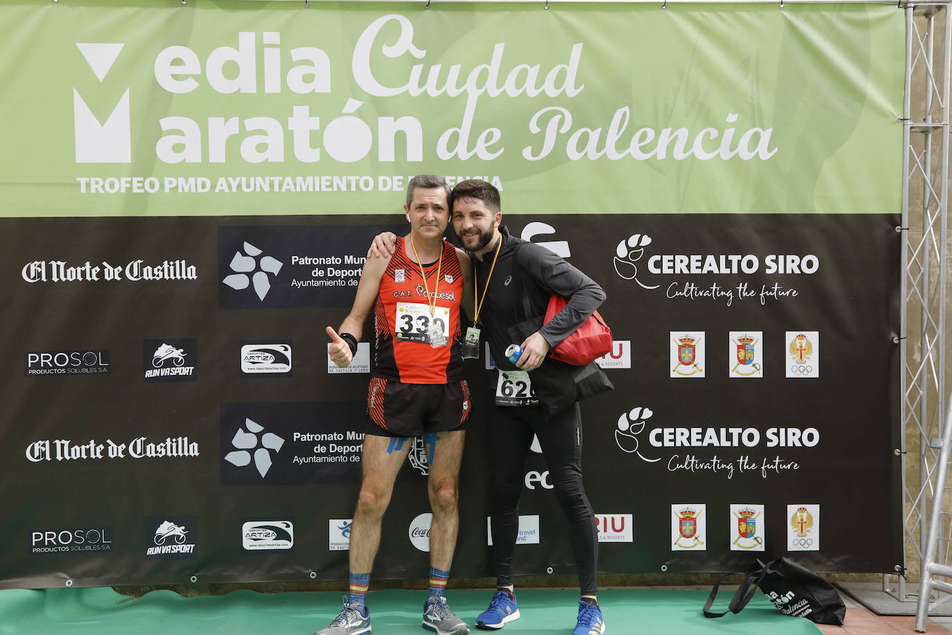 Participantes en la X Media Maratón Ciudad de Palencia. 