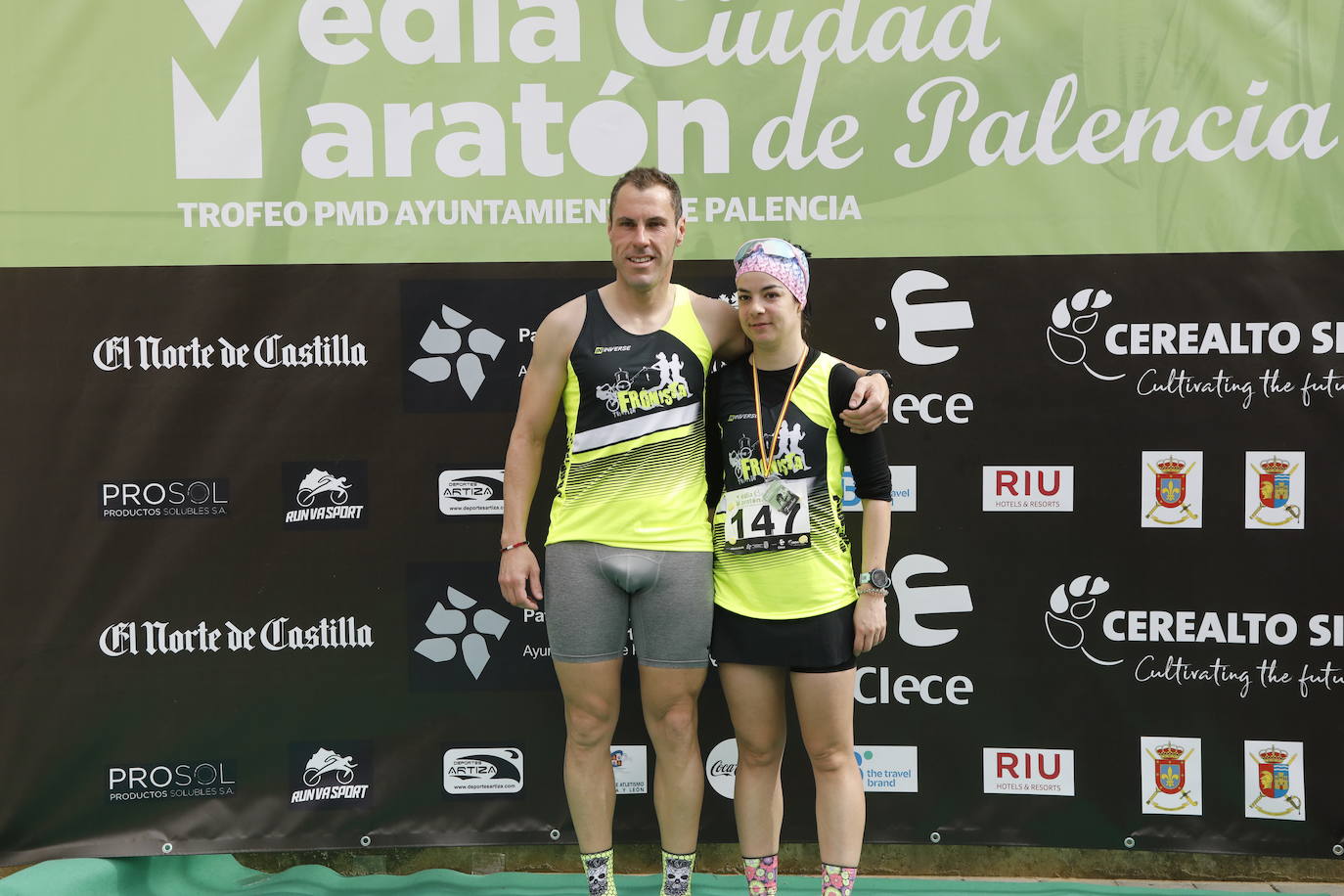 Participantes en la X Media Maratón Ciudad de Palencia. 