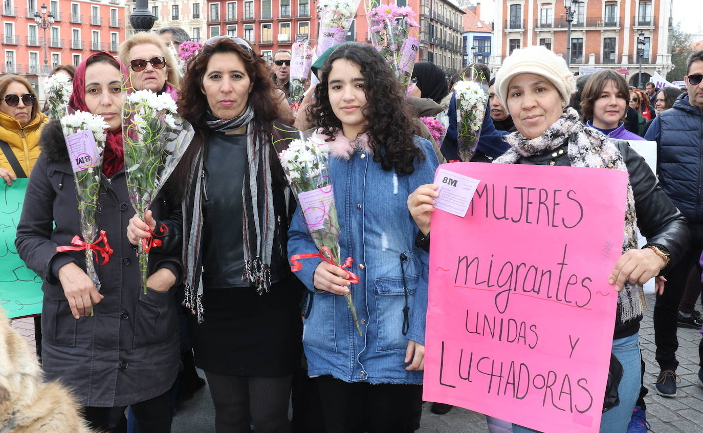 Miles de personas salen a la calle en Valladolid para reclamar la igualdad real de las mujeres.