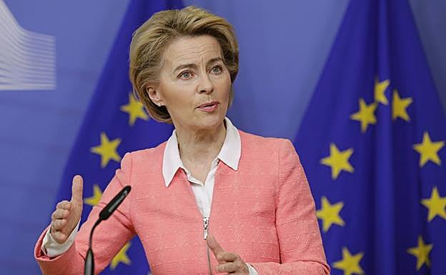 Ursula von der Leyen,presidenta de la Comisión Europea. 