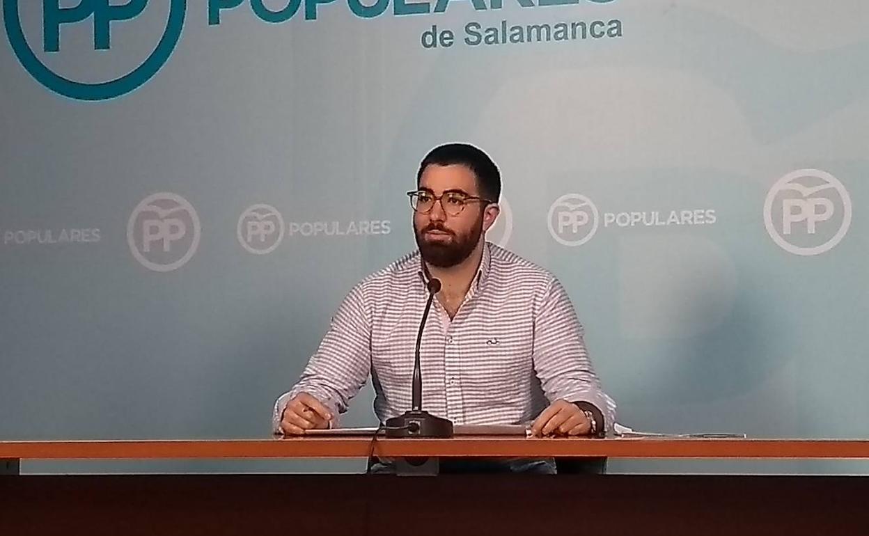 El candidato a presidir NNGG de Salamanca, Ángel Porras.