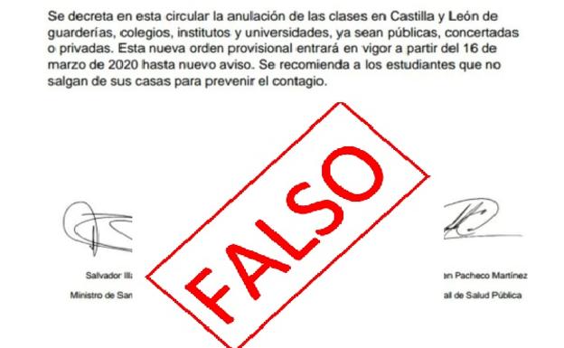 No, no se cierran los colegios en Castilla y León, es un bulo