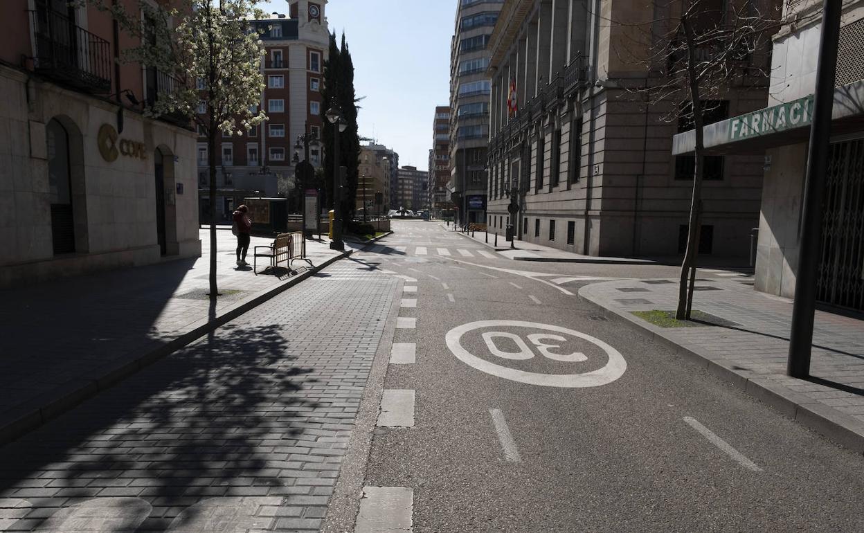 Las calles del centro están prácticamente vacías.