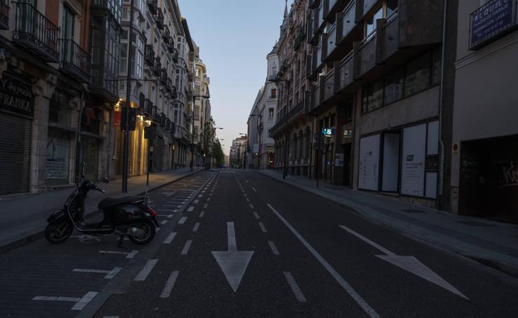 El coronavirus vacía las calles de Valladolid