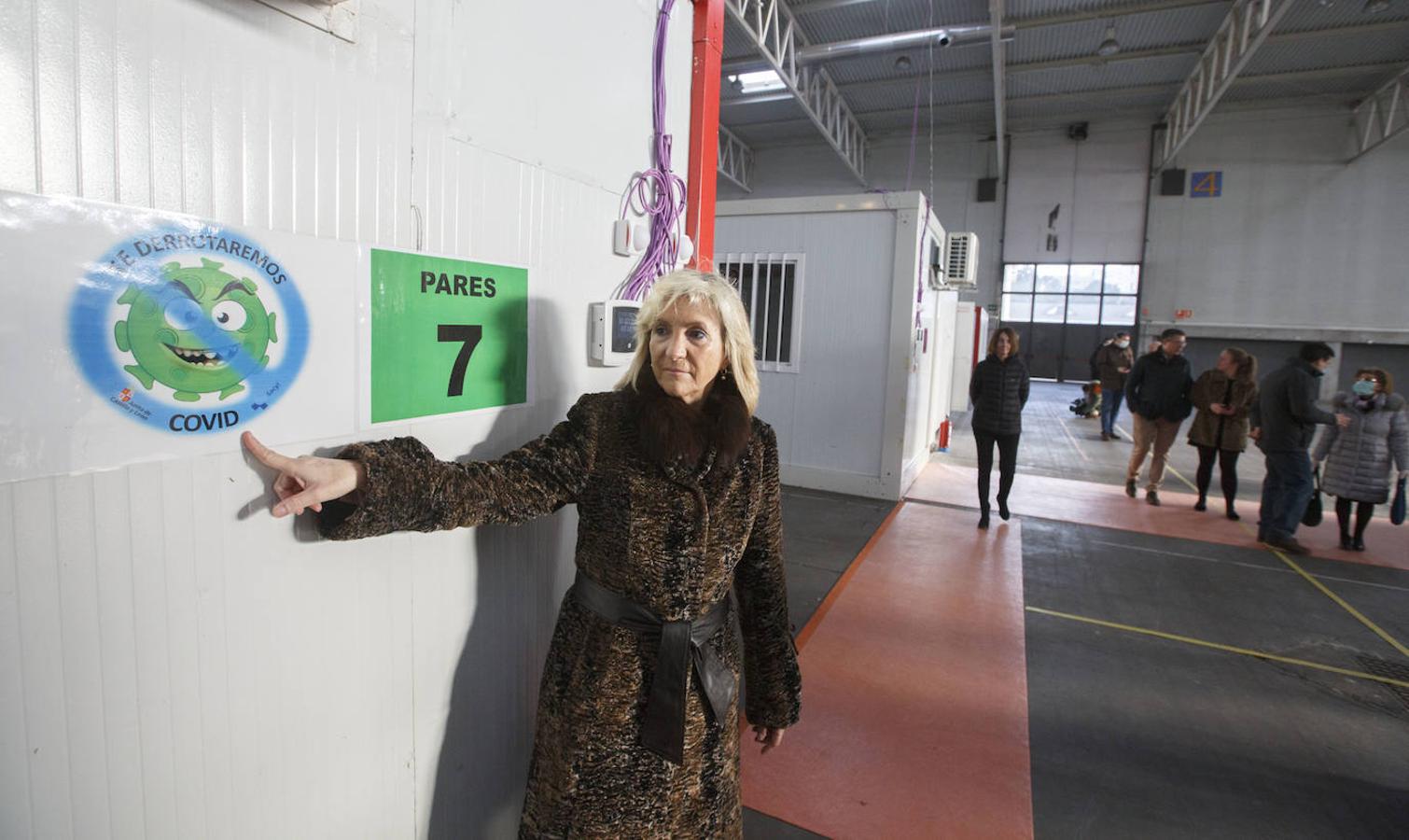 Instalaciones sanitarias habilitadas en el recinto de la Feria de Valladolid para atender a pacientes del coronavirus. 