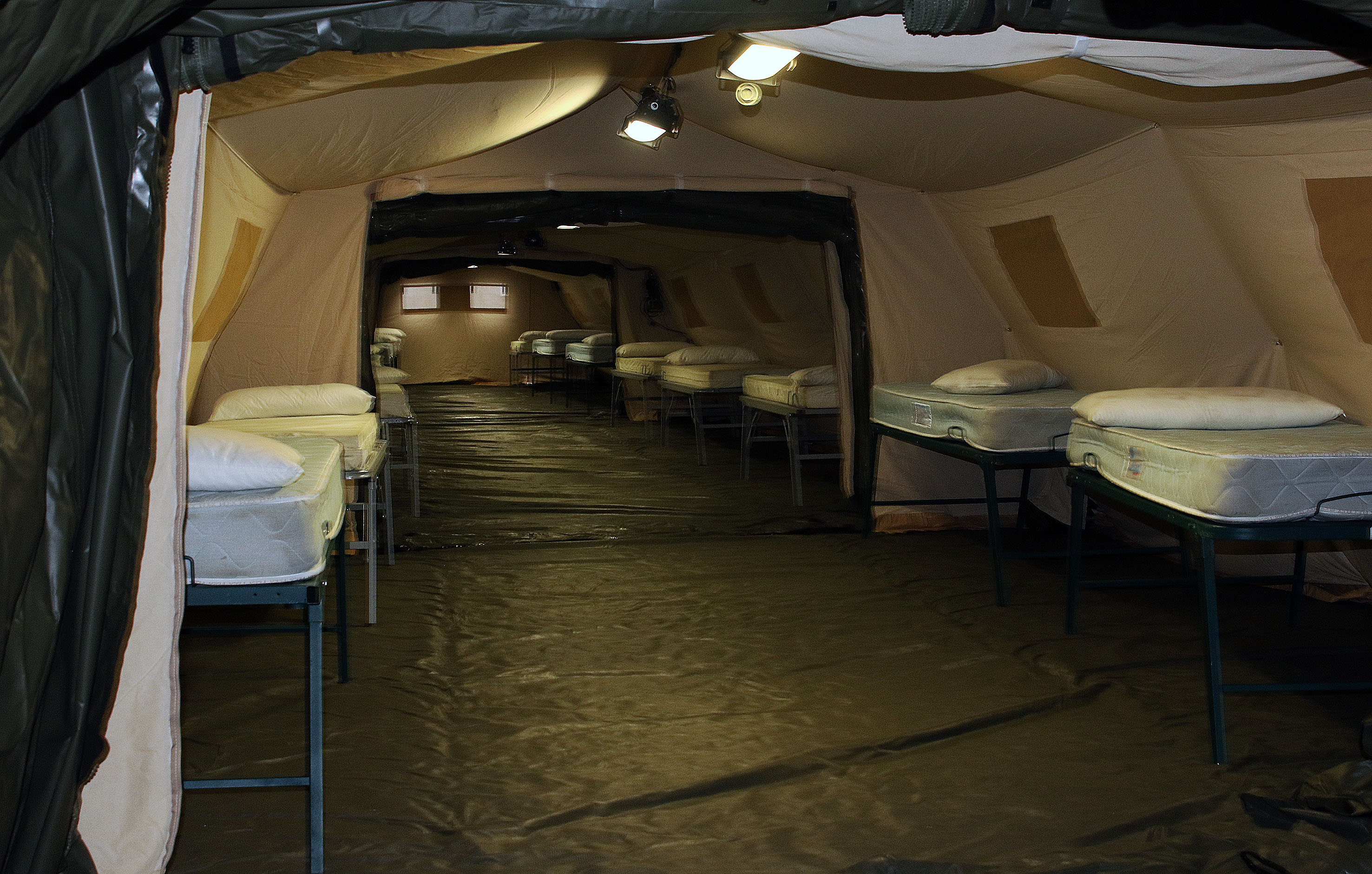 Así son las 'tripas' del hospital de campaña de Segovia. 