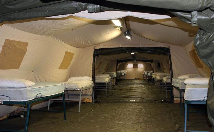 Así son las 'tripas' del hospital de campaña de Segovia