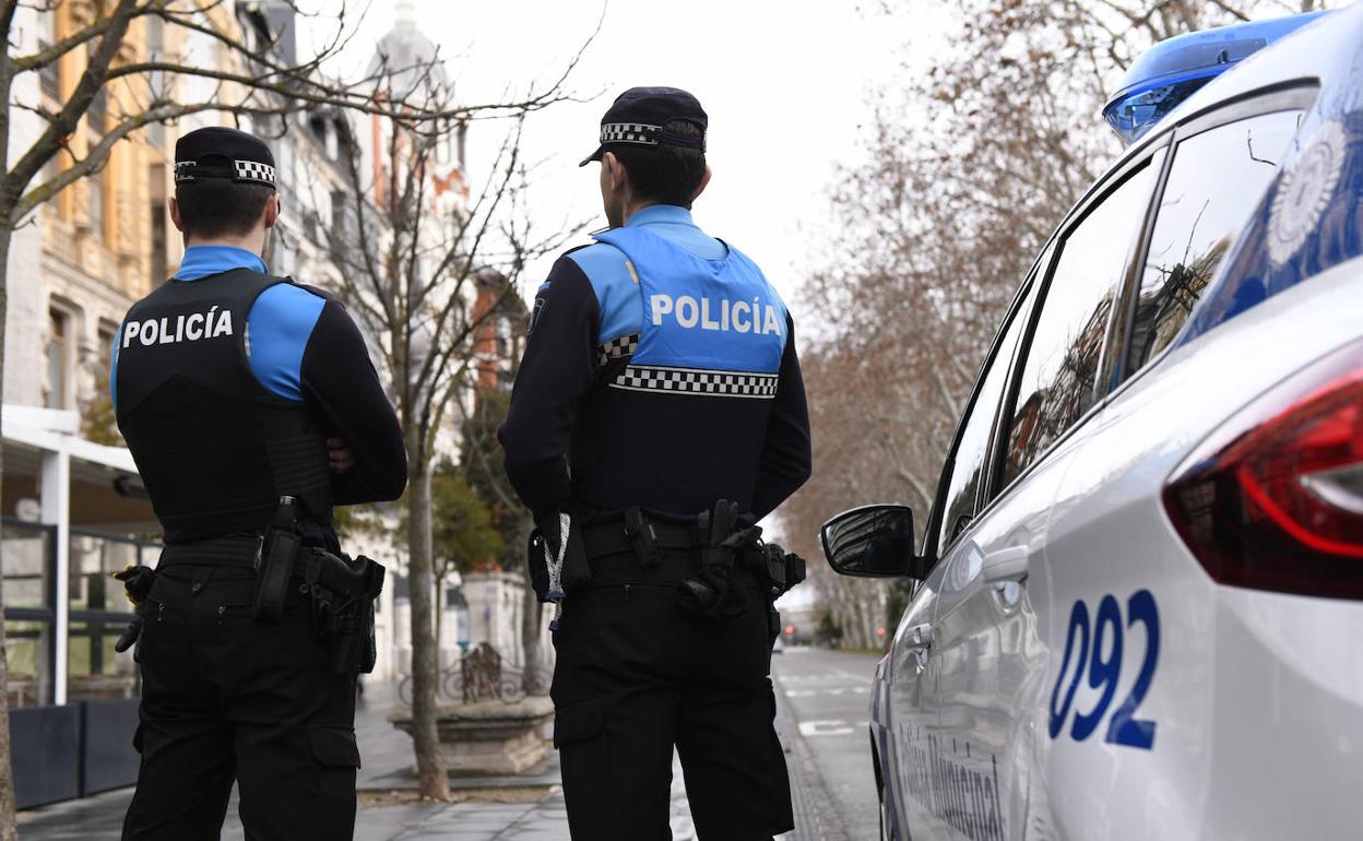 Agentes de la Policía Municipal de Valladolid. 