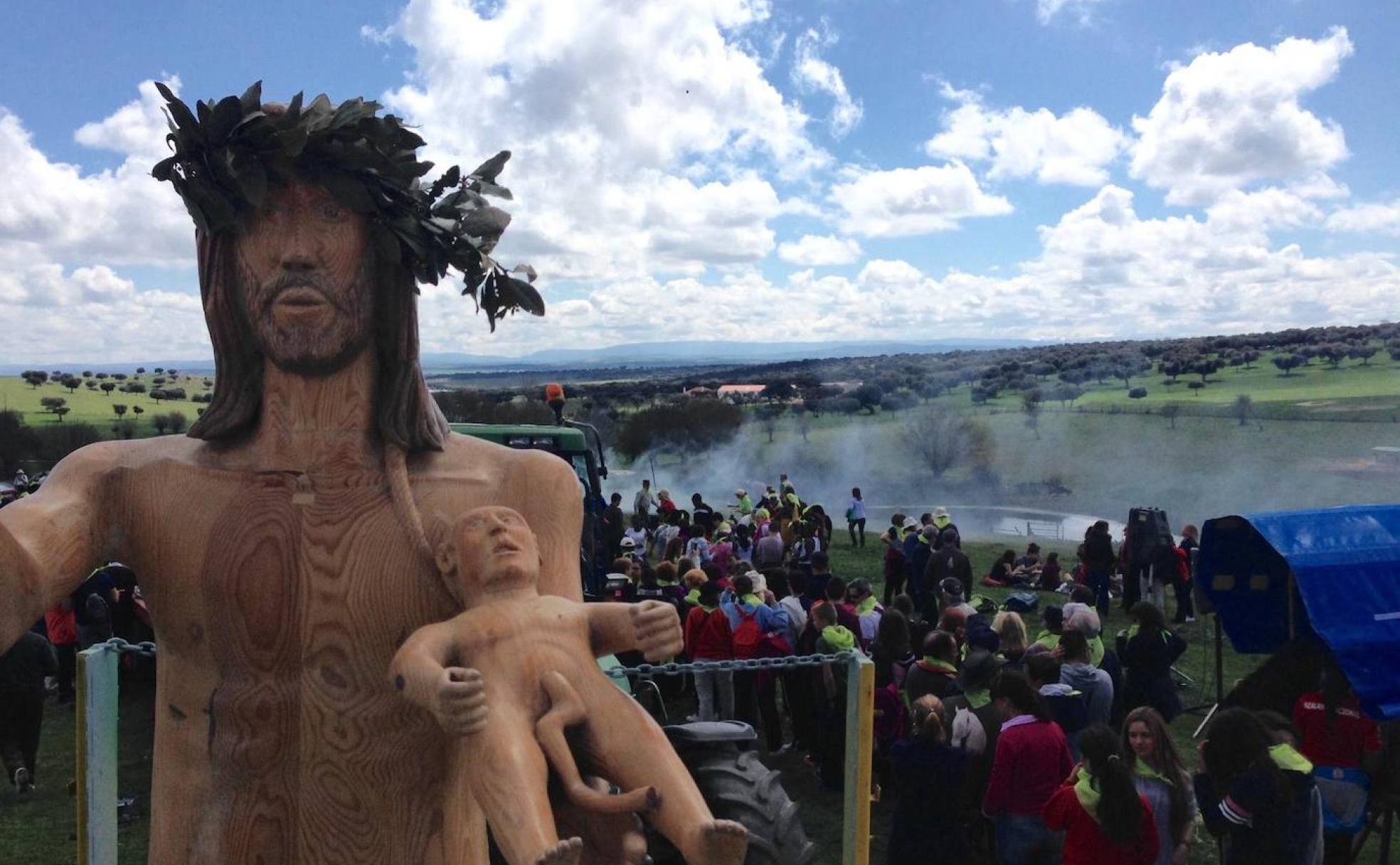 Cristo Resucitado en el recorrido de Beleña a Fuenterroble.