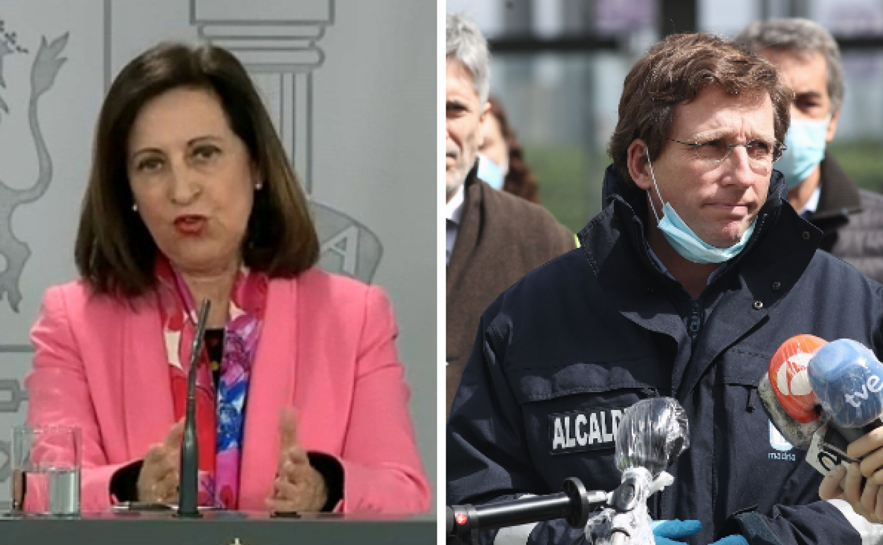 Margarita Robles y José Luis Martínez-Almeida. 