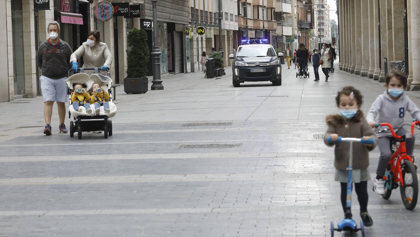 Los niños vuelven a las calles de Palencia. 