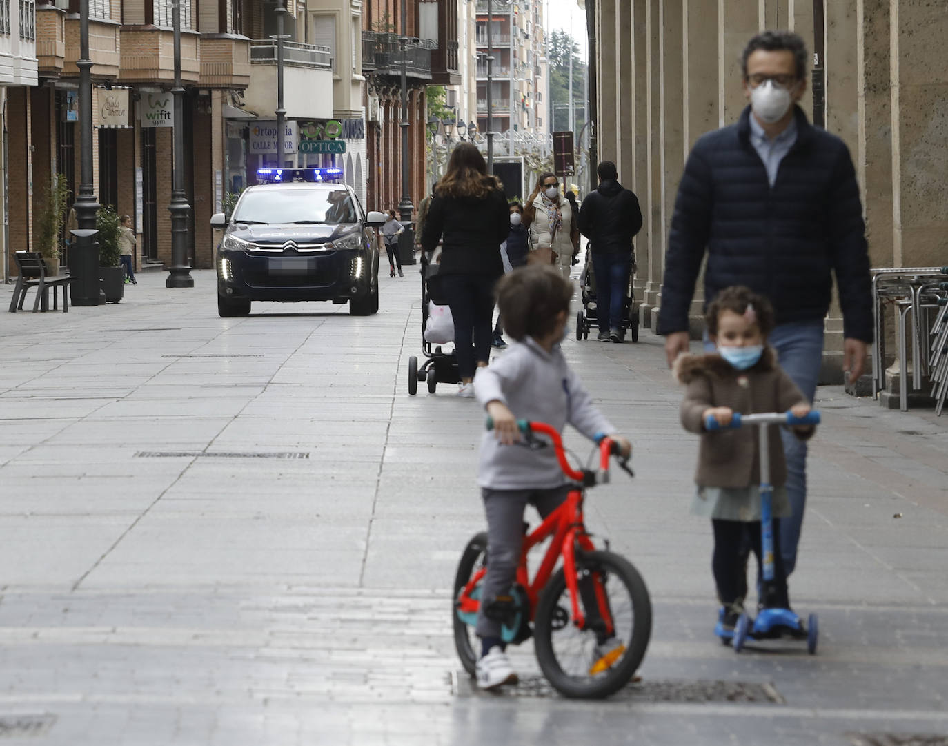 Los niños vuelven a las calles de Palencia. 