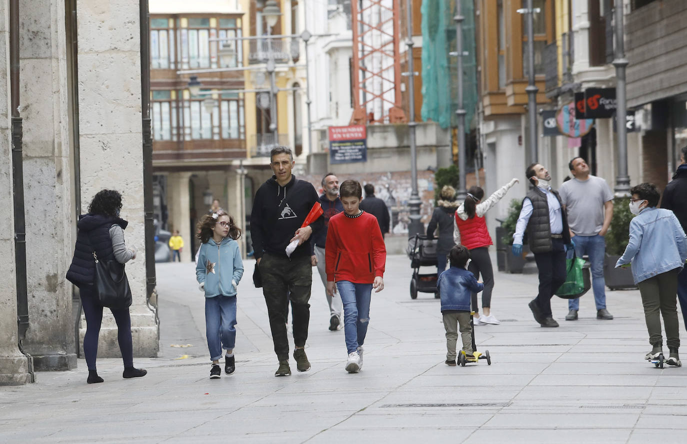 Los niños vuelven a las calles de Palencia. 