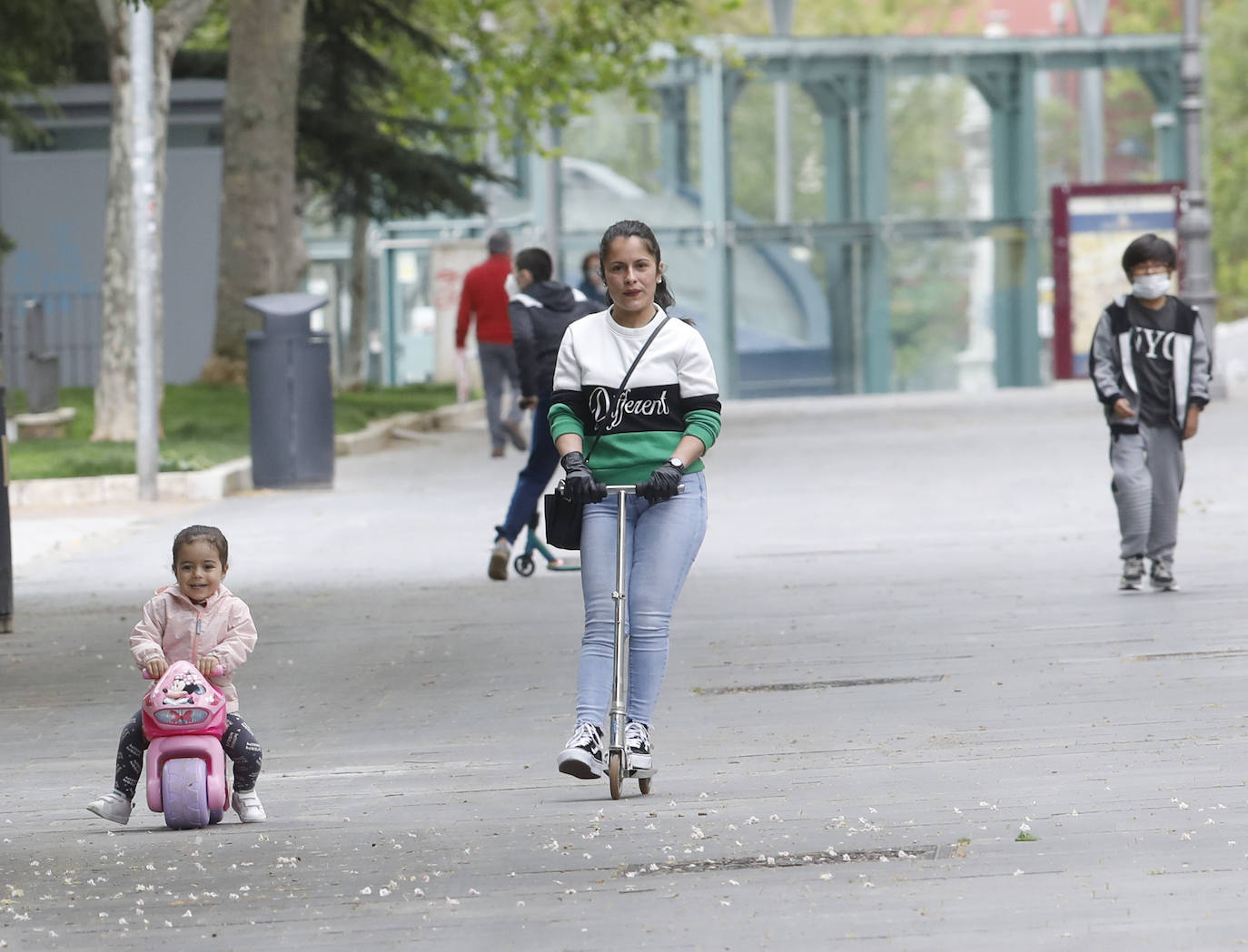 Los niños vuelven a las calles de Palencia. 