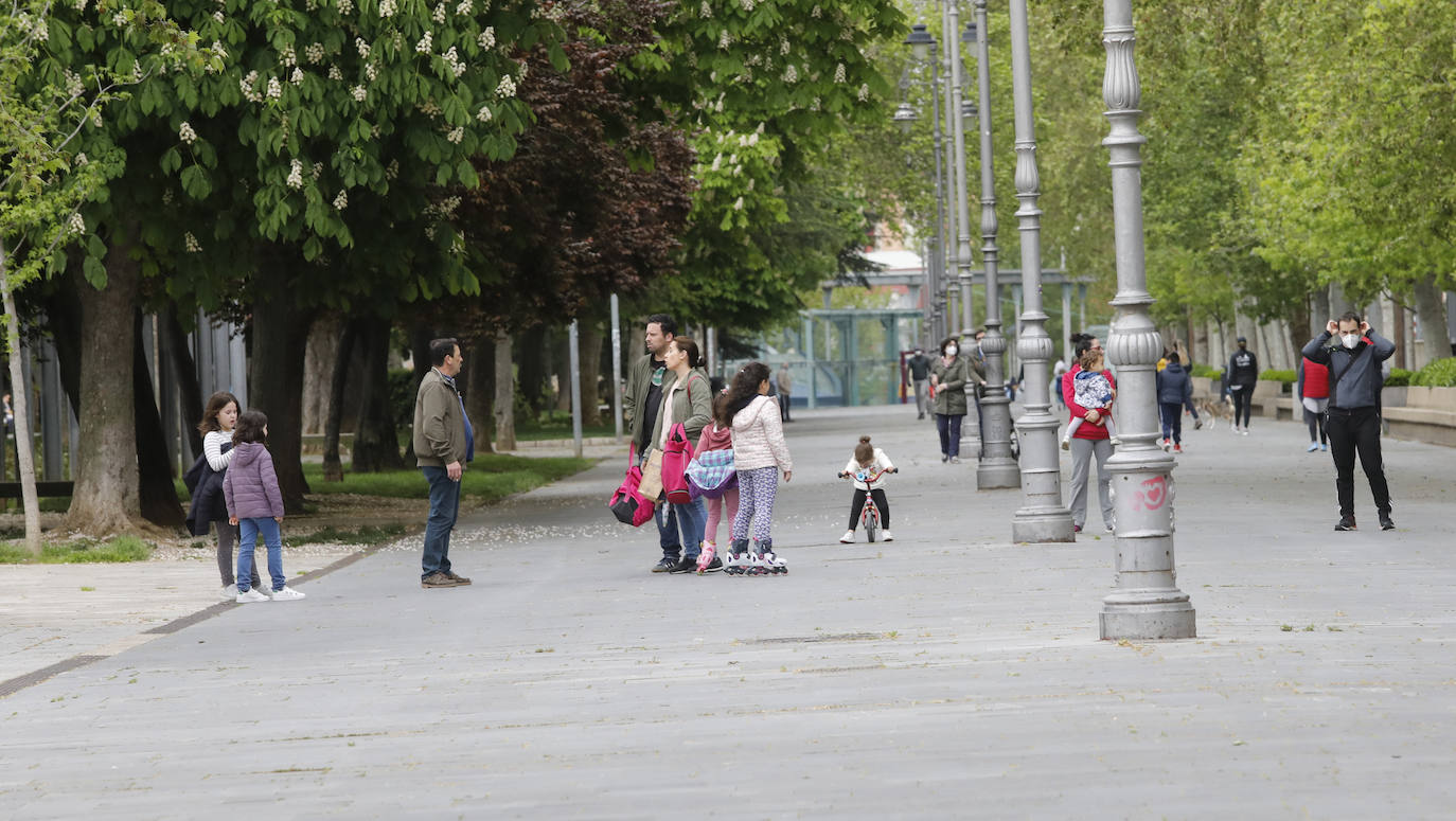 Los niños vuelven a las calles de Palencia. 