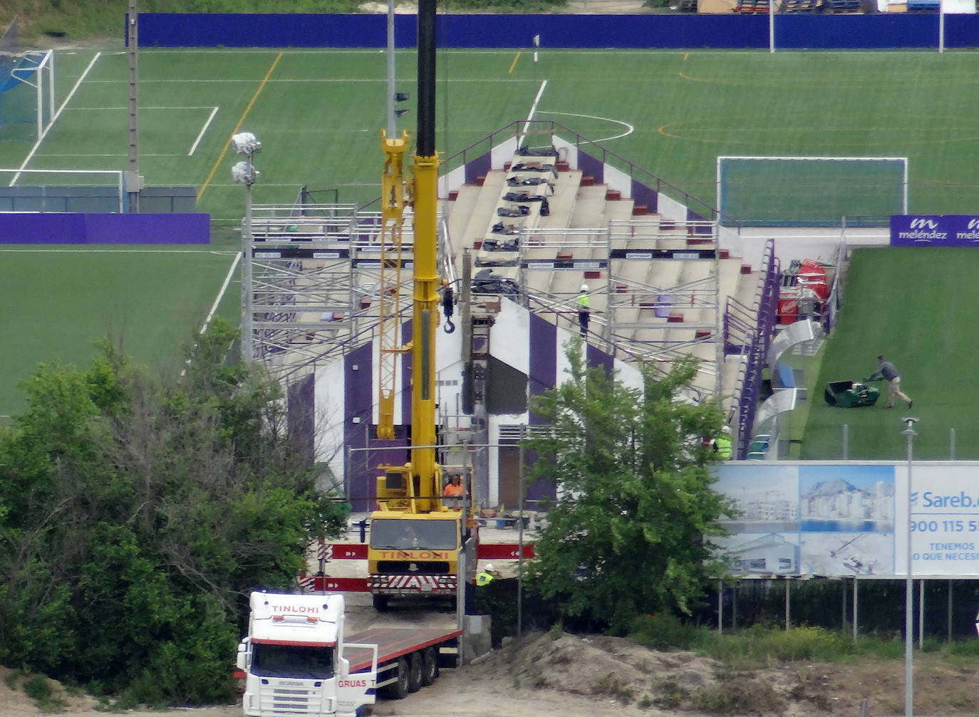 Obras en los campos Anexos a Zorrilla. 