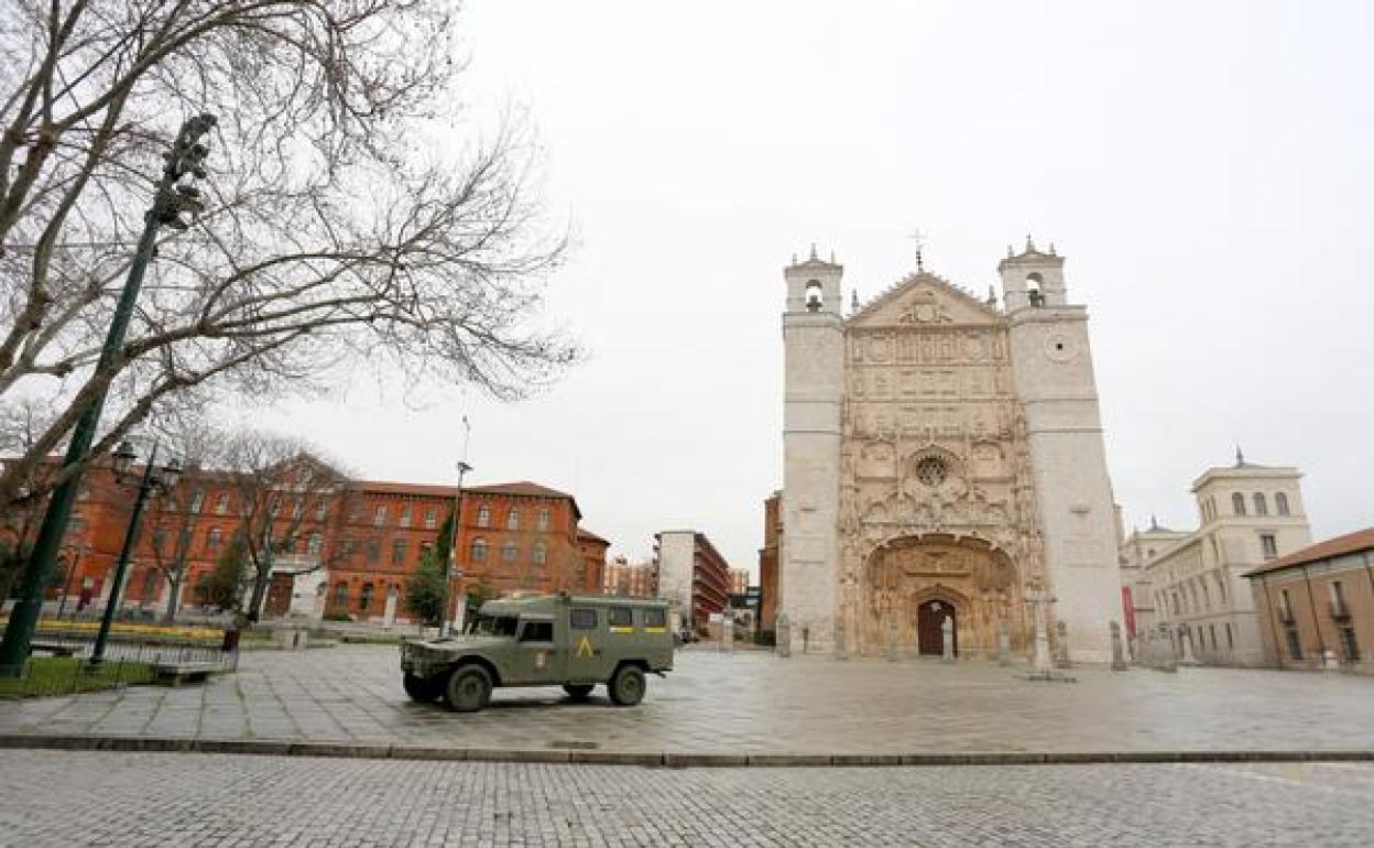Despliegue de la UME en Valladolid. 
