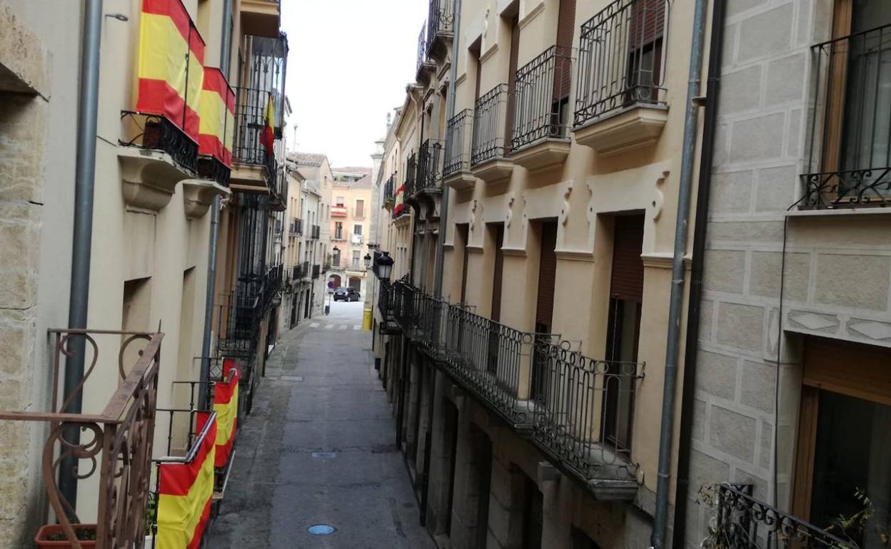 Aspecto actual de la calle San Juan de Ciudad Rodrigo. 