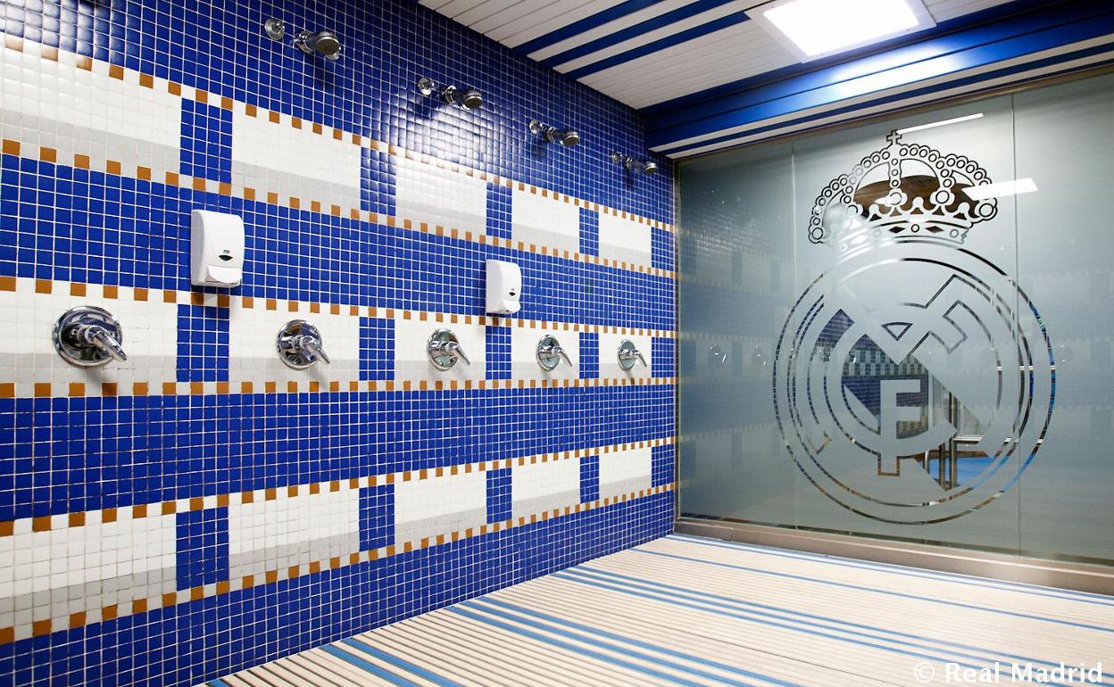 Vestuario del Real Madrid. 