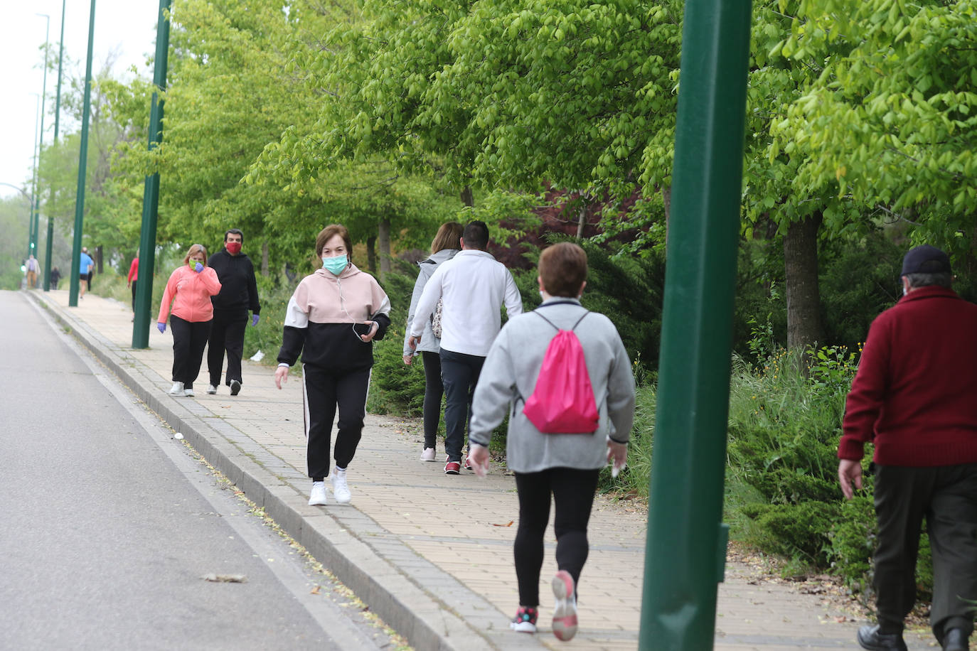 Primer día de deporte en Valladolid tras semanas de confinamiento