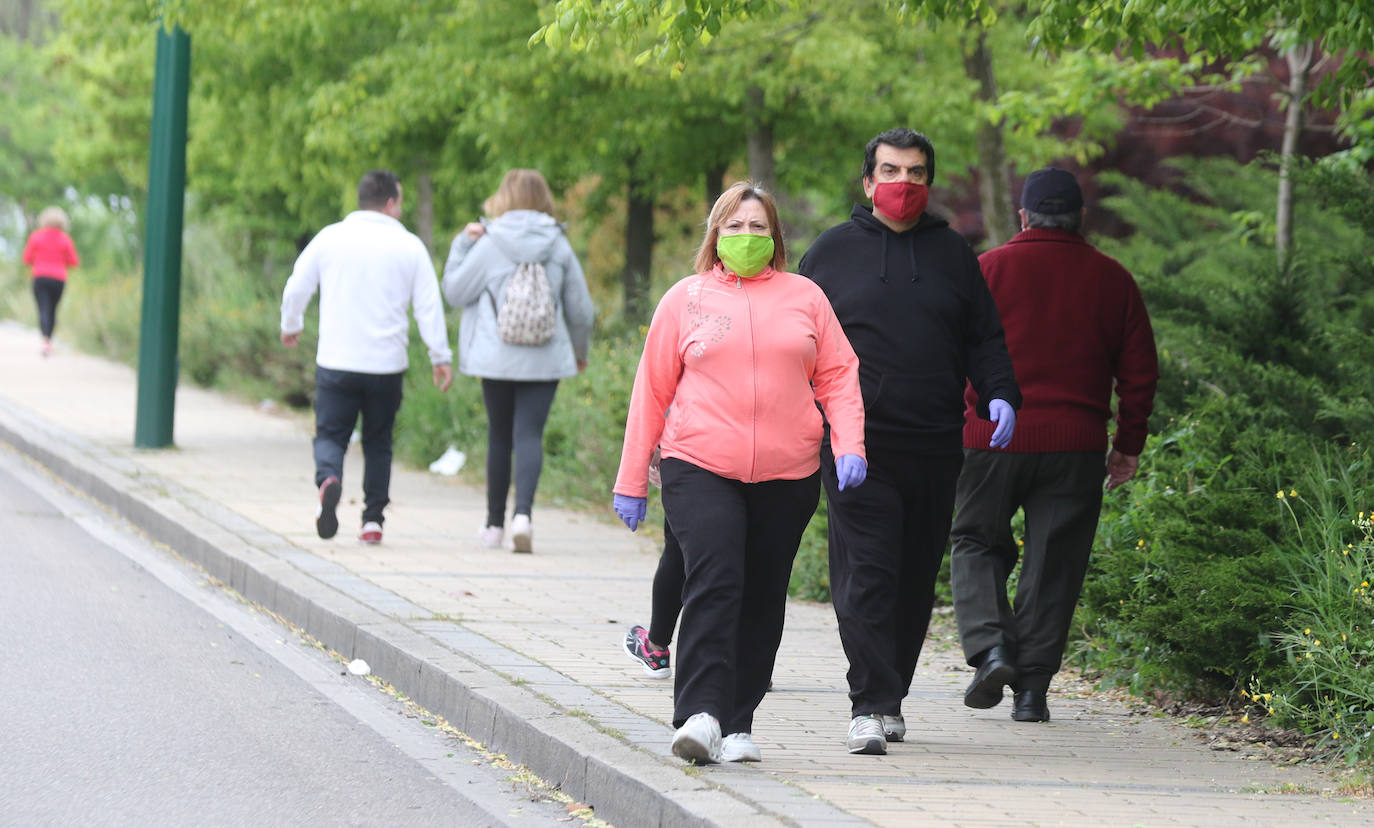 Primer día de deporte en Valladolid tras semanas de confinamiento